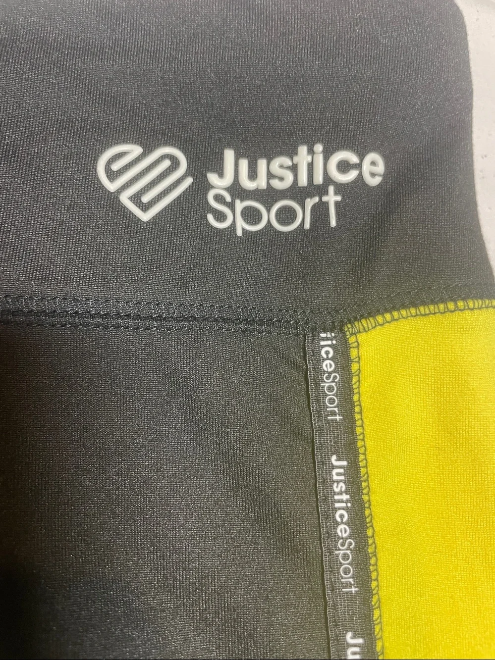 Justice Black & Yellow Daisy-Print Leggings for Kids